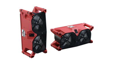 Phoenix Focus II Dual Axial Air Mover, Red