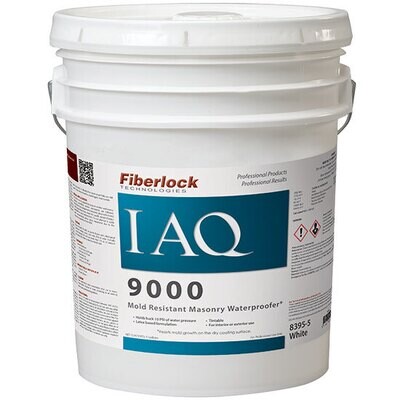 Fiberlock IAQ 9000 Mold Resistant Masonry Waterproofer, 5 Gallon Pail