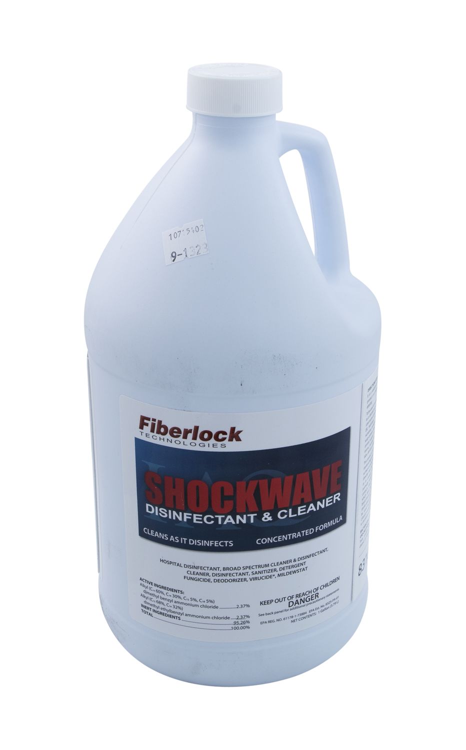Fiberlock Shockwave Concentrate Disinfectant, 1 Gallon Jug