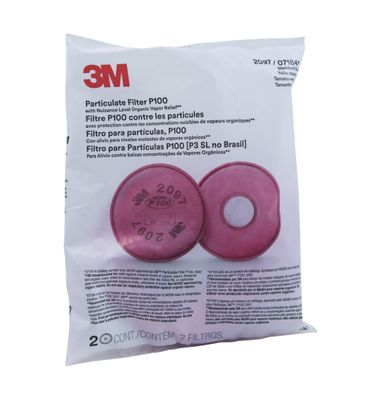 3M 2097/07184 P100 Particulate Filter | Pair