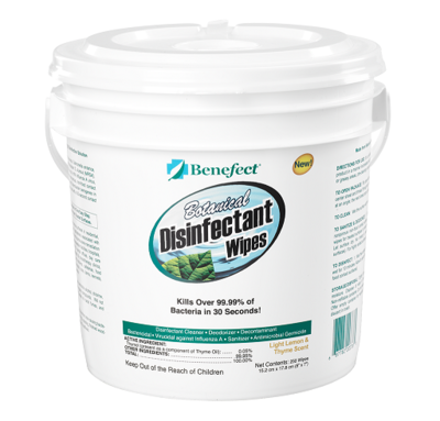 Benefect Botanical Disinfectant Wipes, Single Jar