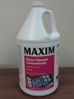 MAXIM Glass Cleaner Concentrate (Gallon) by MidLab | Multi-Surface Cleaner