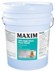 MAXIM 18% High Gloss Floor Finish (5 gal. Pail) by MidLab | VCT Wax