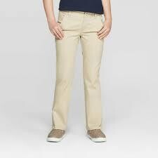 Khaki Twill Pants - Girls