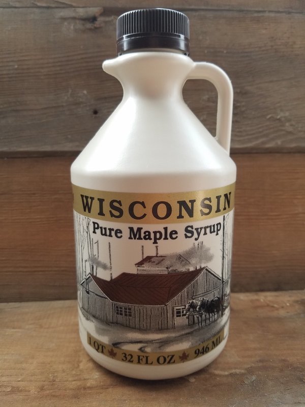 Pure Wisconsin Maple Syrup, 1 Quart / 32 FL OZ