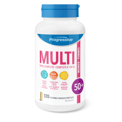 Progressive Multi-Vitamin Women aged 50+ - 120 Capsules