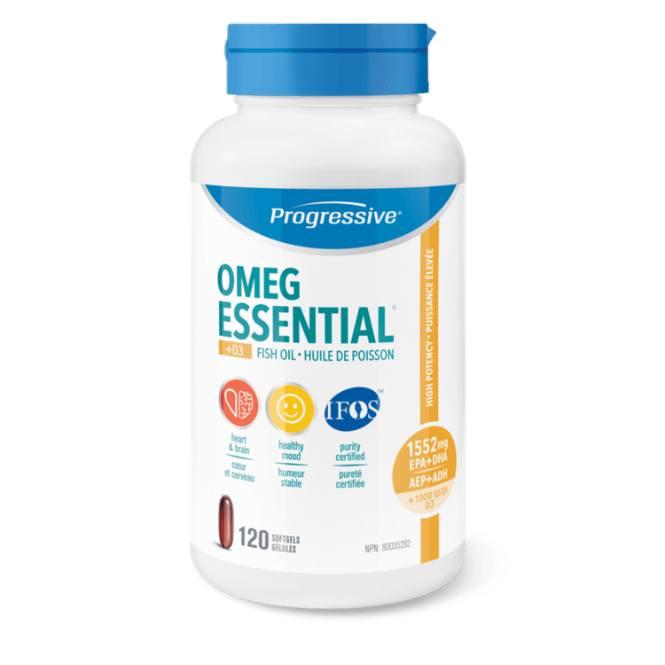 Progressive OmegEssential+D – 120 Softgels