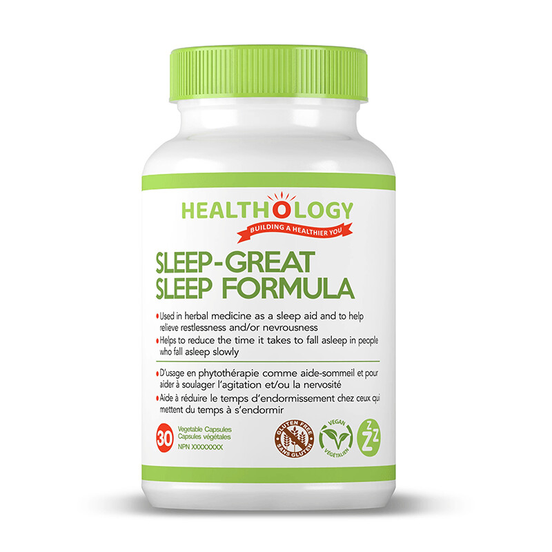 Healthology Sleep-Great Sleep Formula - 30 caps
