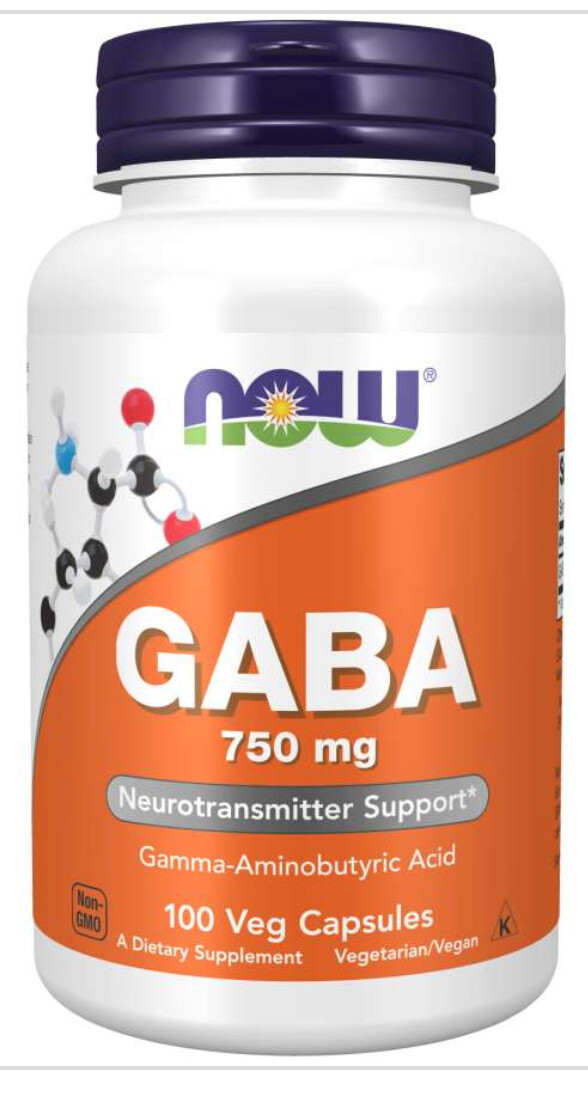 NOW GABA 750mg Veg Capsules