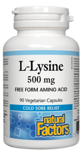 Natural Factors L-Lysine 500mg