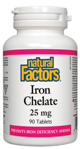 Natural Factors Iron Chelate 25mg