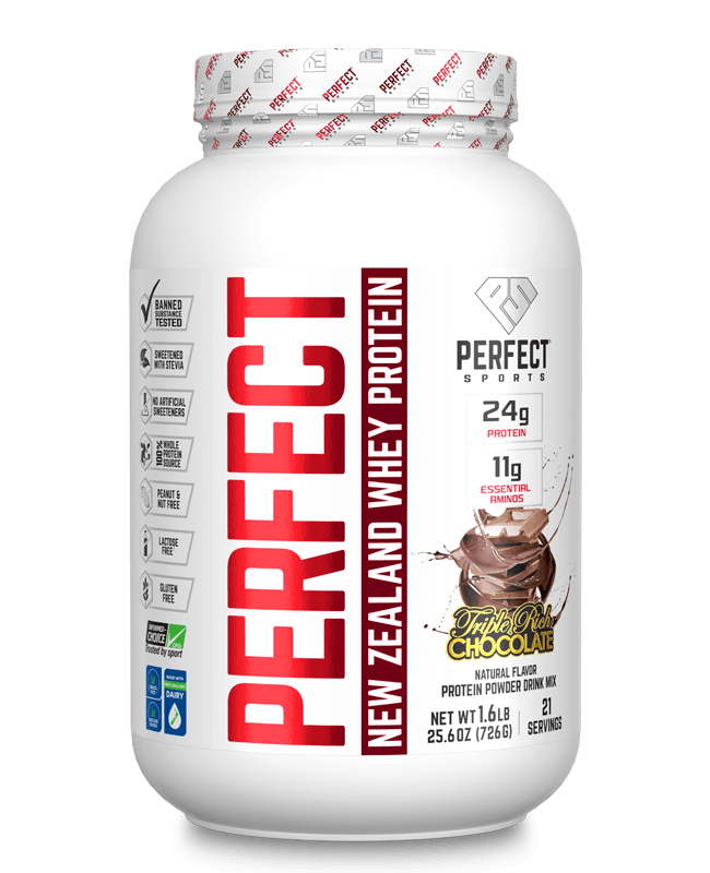 Perfect Sports – Perfect Whey – New Zealand Whey - 1.6 lb, Flavours: Triple Chocolate