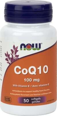 NOW CoQ10 100 mg with Vitamin E Softgels