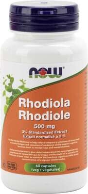 NOW Rhodiola 500 mg Veg Capsules