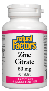 Natural Factors Zinc Citrate 50mg