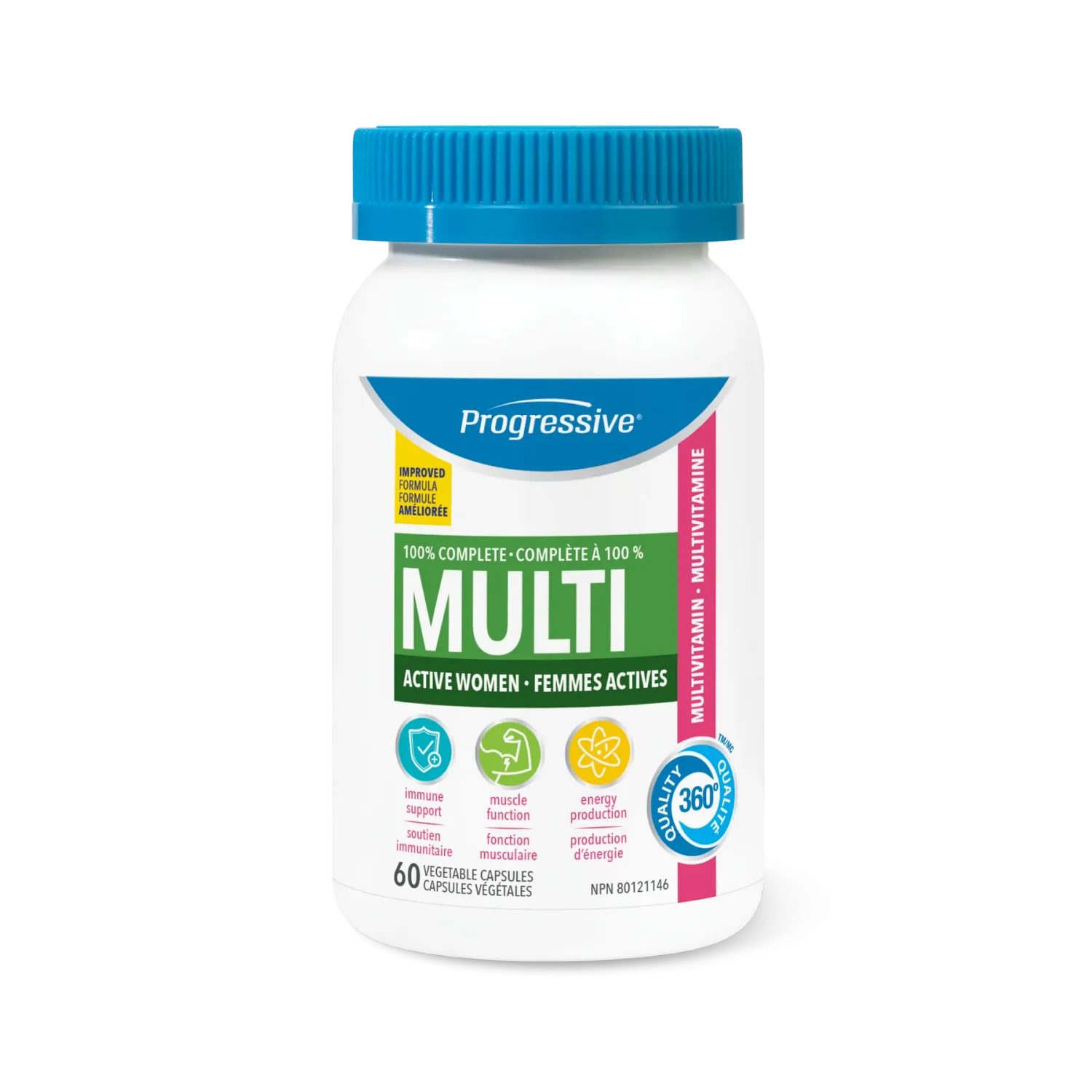 Progressive Multi-vitamin Active Women 60c