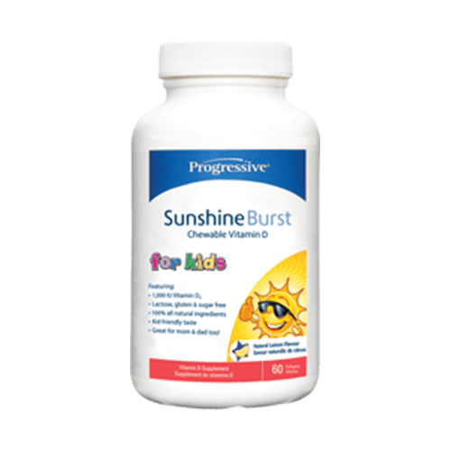 Progressive Sunshine Burst Vitamin D for Kids - 60 Softgels