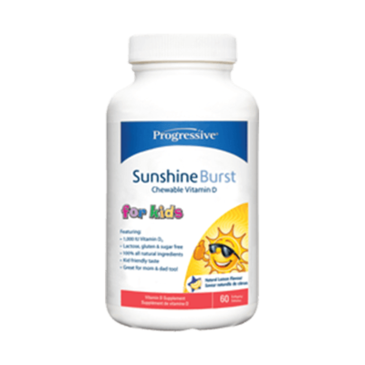 Progressive Sunshine Burst Vitamin D for Kids - 60 Softgels