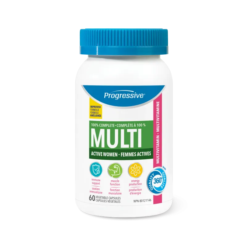 Progressive Multi-vitamin Active Women 120c