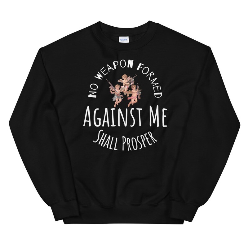 Doe Jones No Weapon Against Me Classic Sweatshirt - product view 2