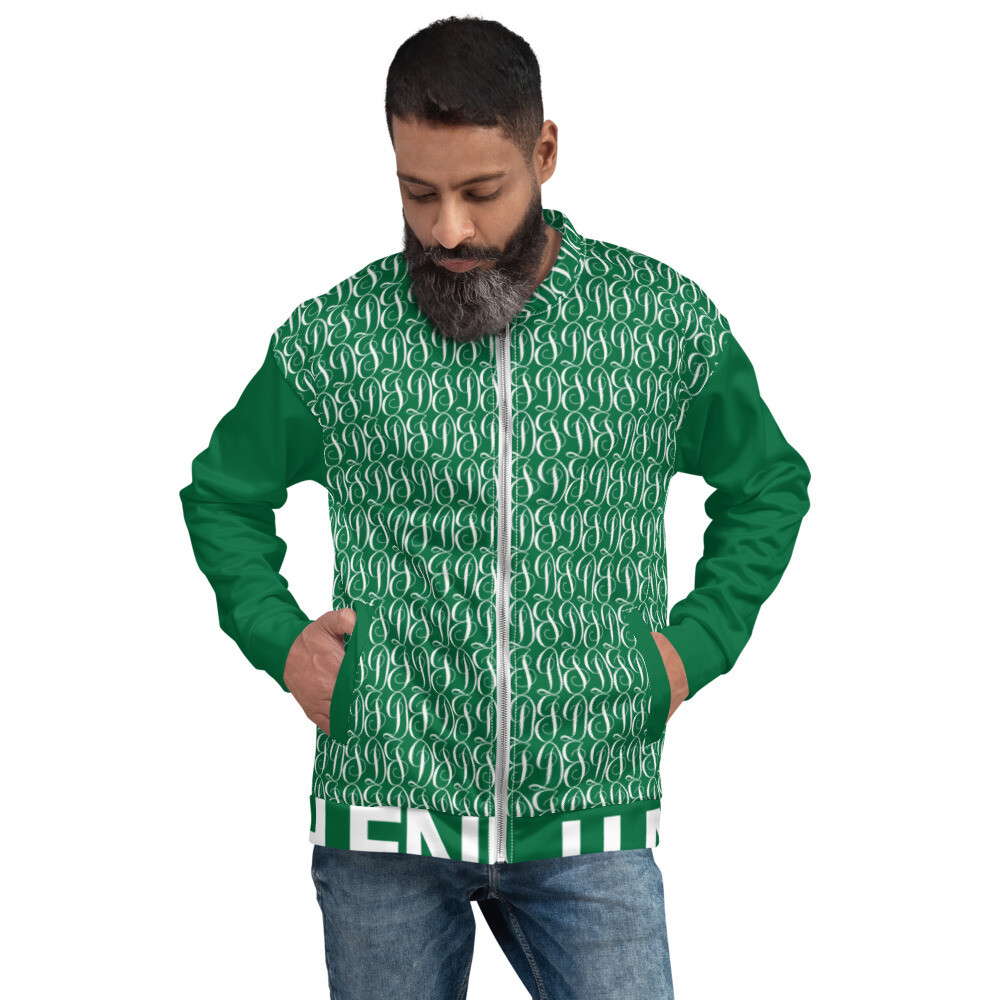 Green Monogram Bomber Jacket