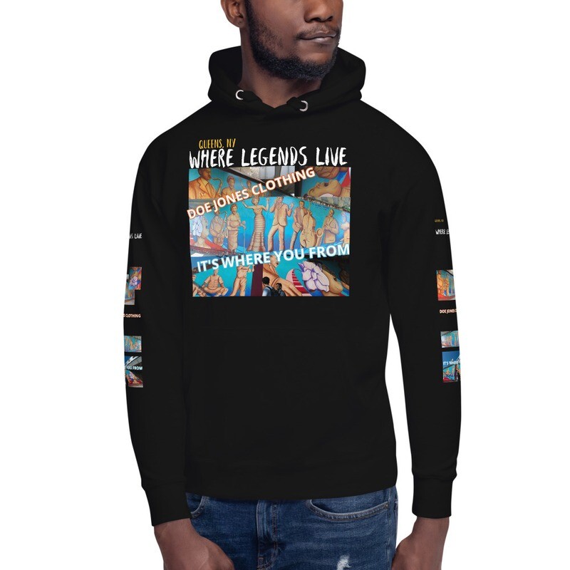Doe Jones Where Legends Are From Pullover Hoodie - product view 2