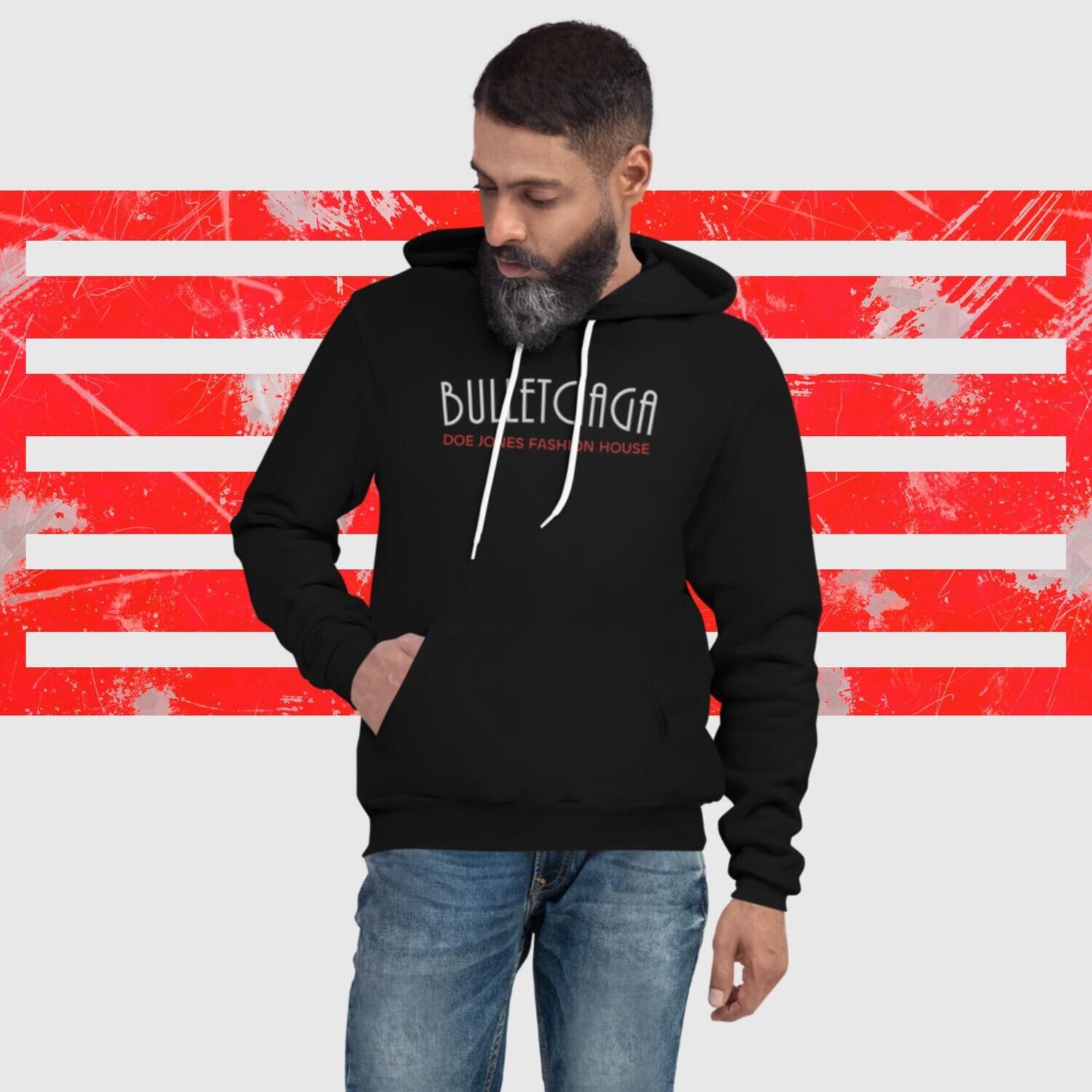 Bulletciaga hoodie, Color: Black, Size: S