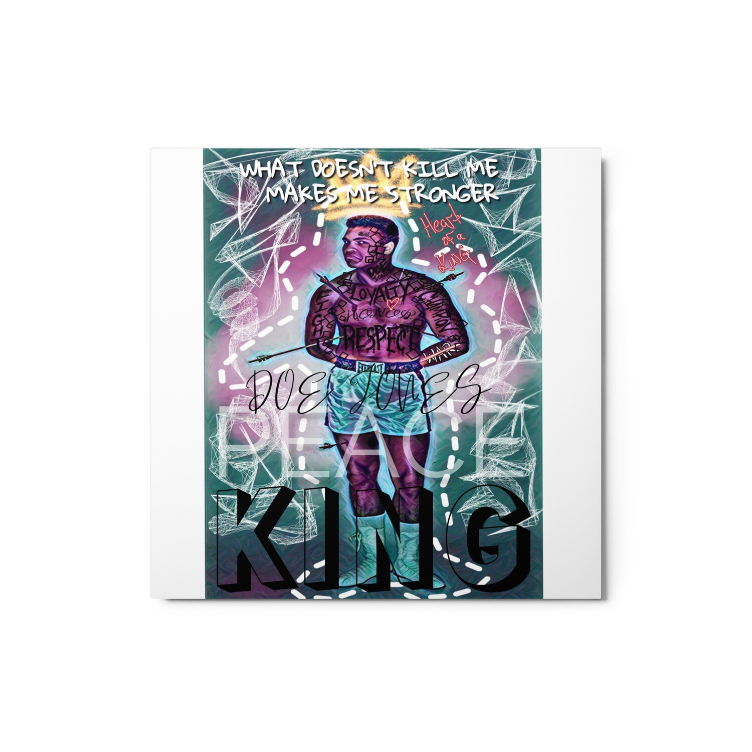 King Ali Metal print