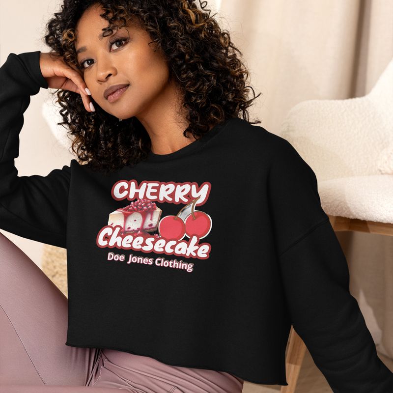 Cherry cheesecake Crop Sweatshirt