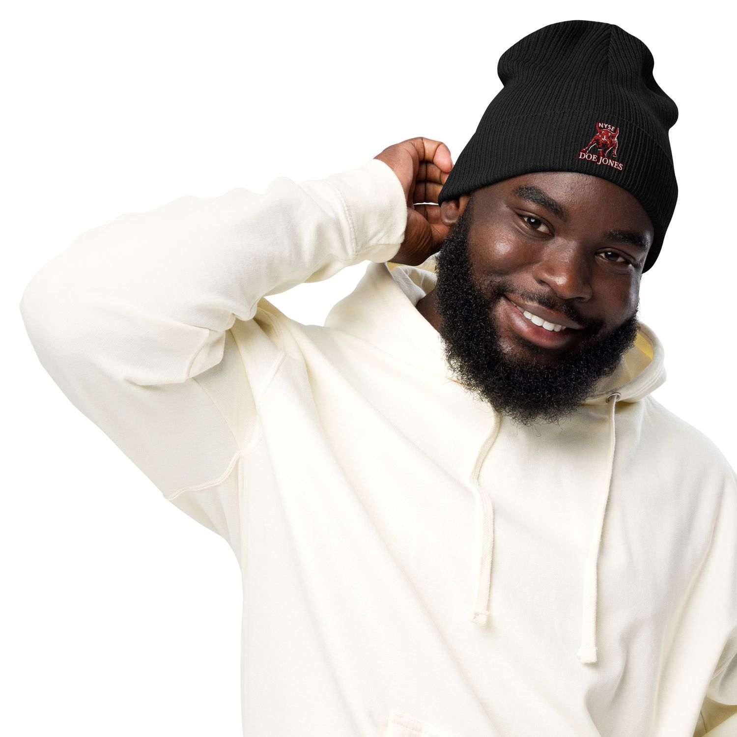 NYSE BULL Organic ribbed beanie