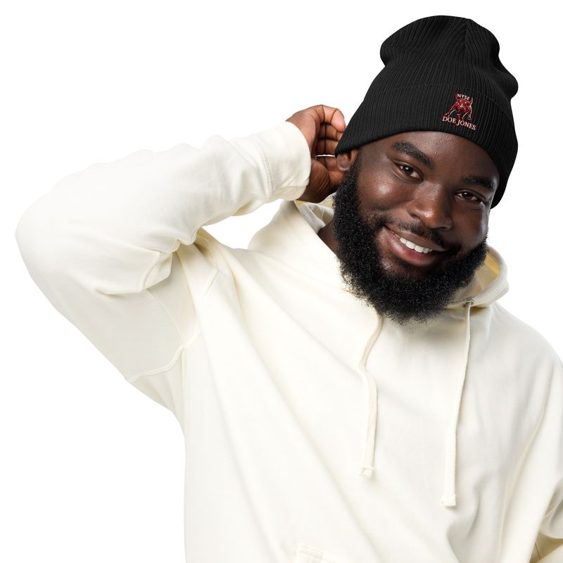 NYSE BULL Organic ribbed beanie