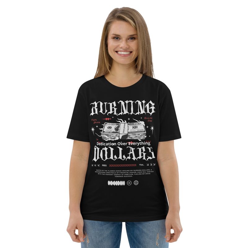 Money Burning cotton t-shirt