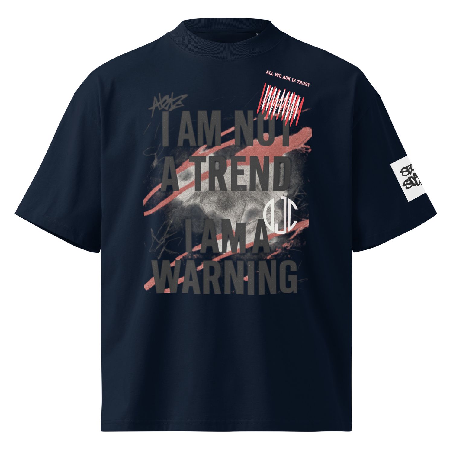 I&#39;m not a trend high neck t-shirt