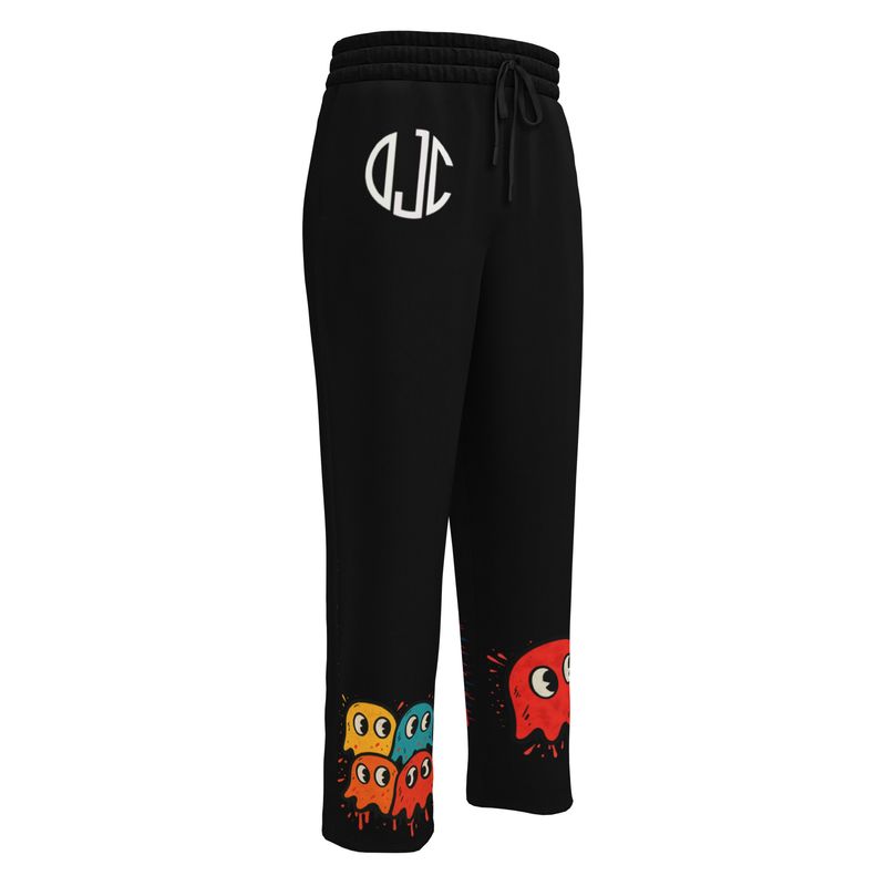 Doe Jones Don't Wake the Ghosts Black Wide-Leg Joggers - product view 2