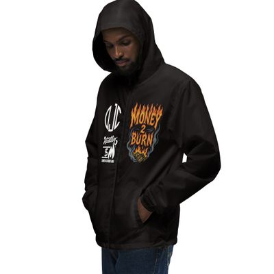 Money 2 Burn lightweight zip up windbreaker