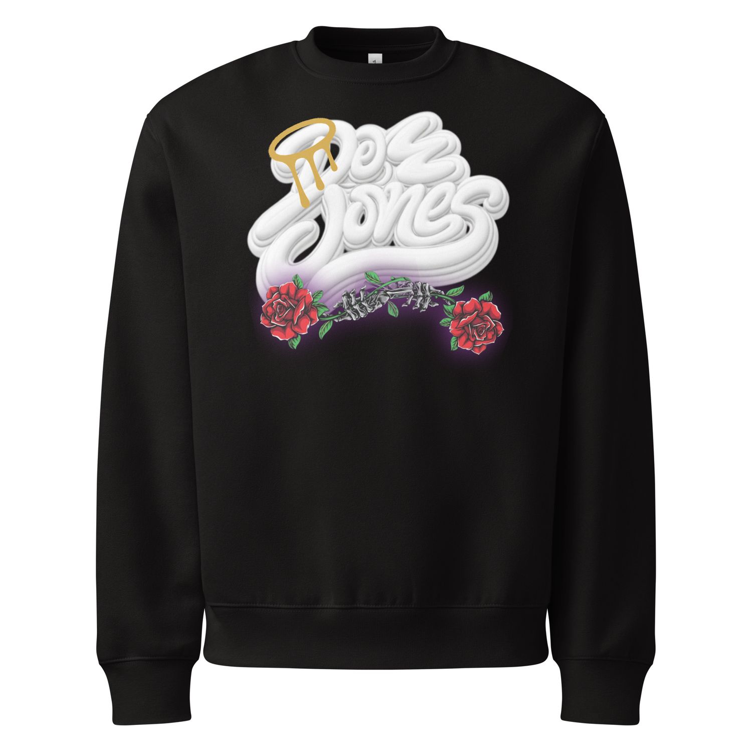 Doe Jones White Top Oversized Heavyweight Sweatshirt