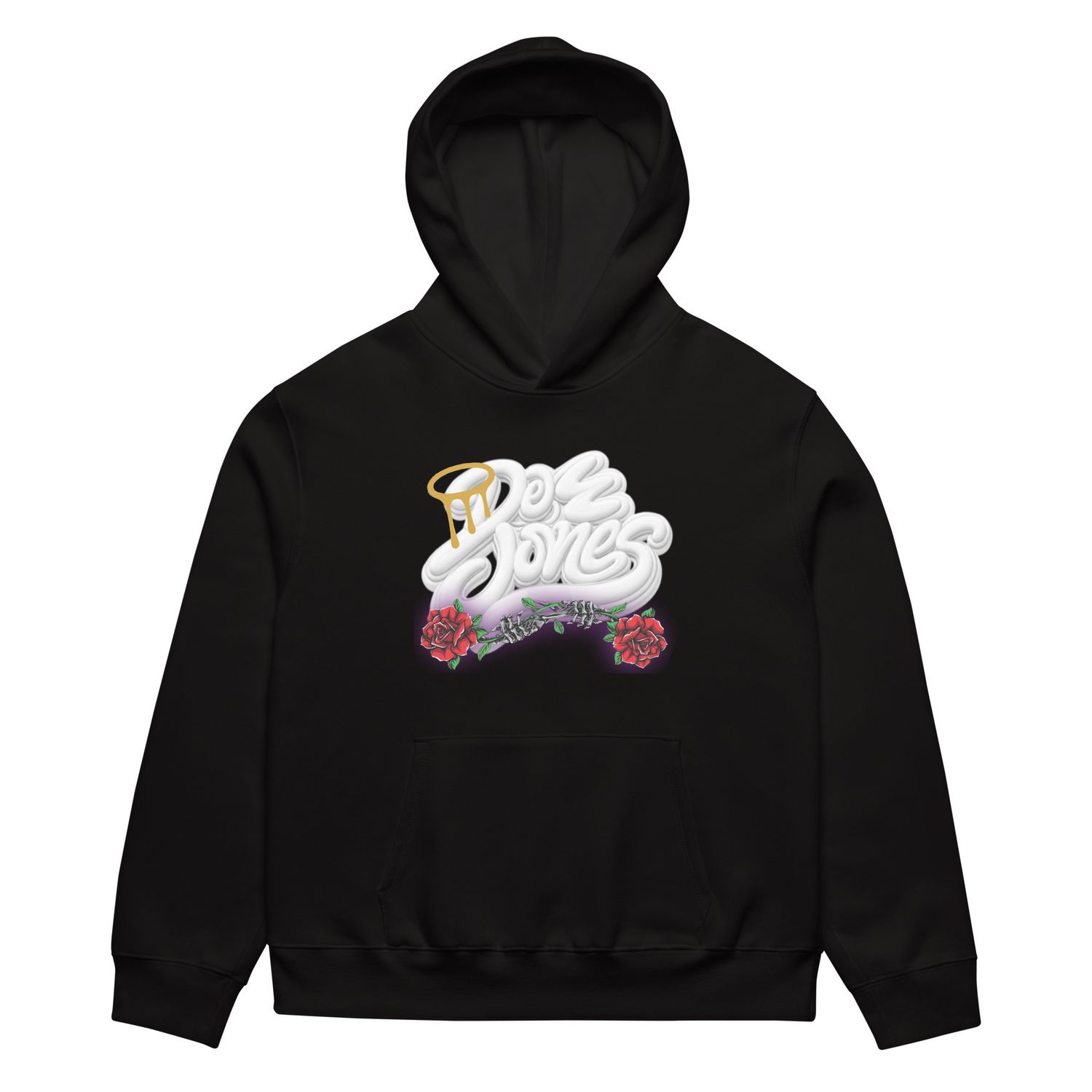 Doe Jones White Top Oversized Heavyweight Hoodie