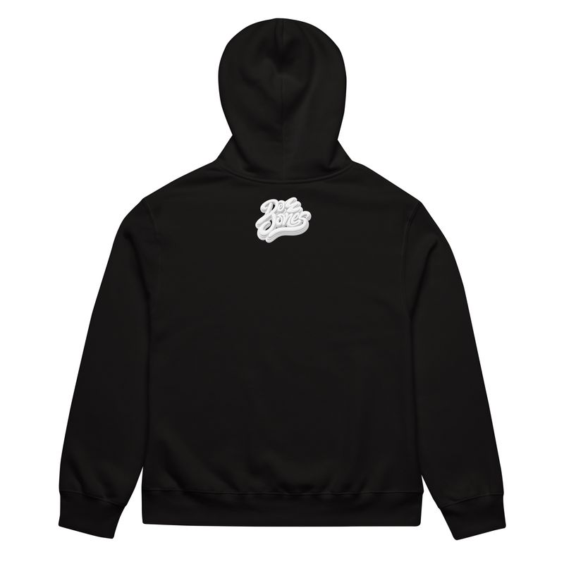 Doe Jones White Top Oversized Heavyweight Hoodie - product view 2