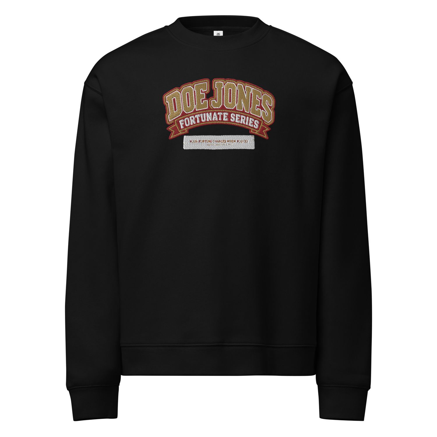 Doe Jones Fortunate Series Embroidered Crewneck Sweatshirt