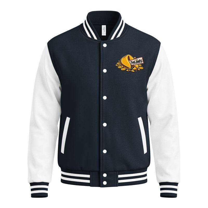 Doe Jones Fortunate Series Embroidered Letterman Jacket