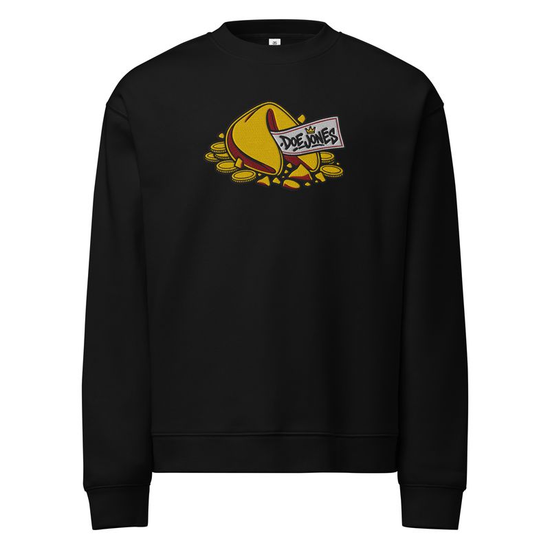Doe Jones Golden Fortune Embroidered Crewneck Sweatshirt