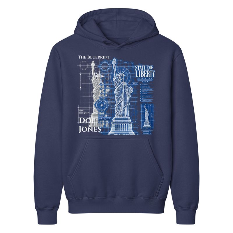 Doe Jones The Blueprint Statue of Liberty Hoodie