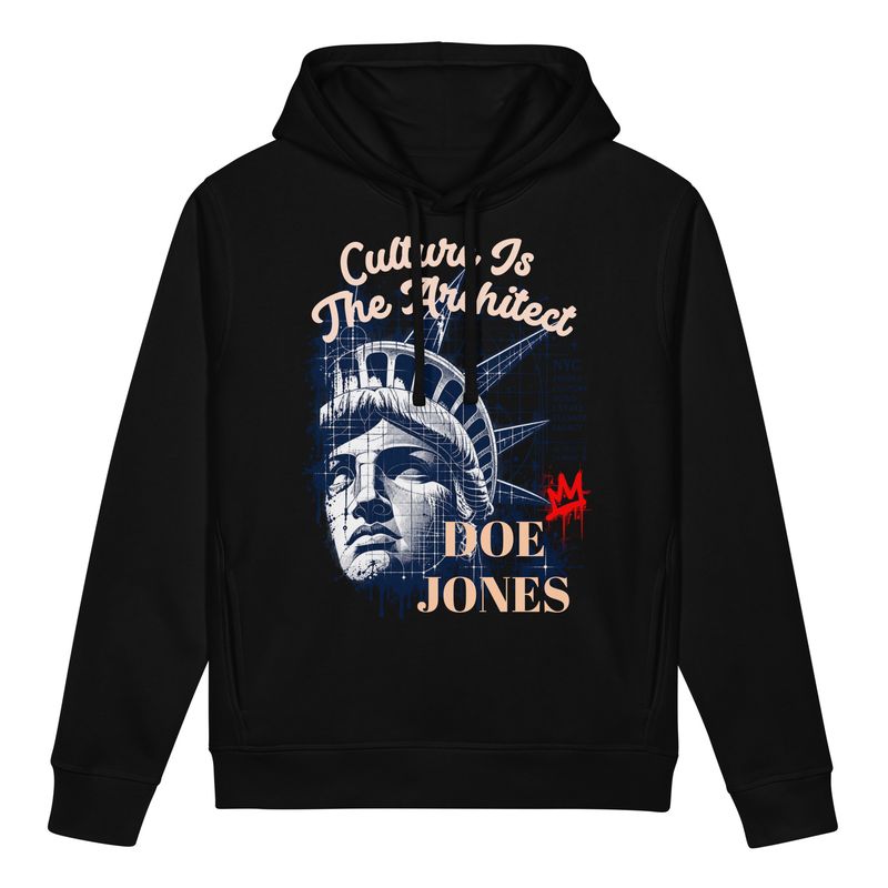 Doe Jones Culture Is The Architect NYC Blueprint Organic Hoodie