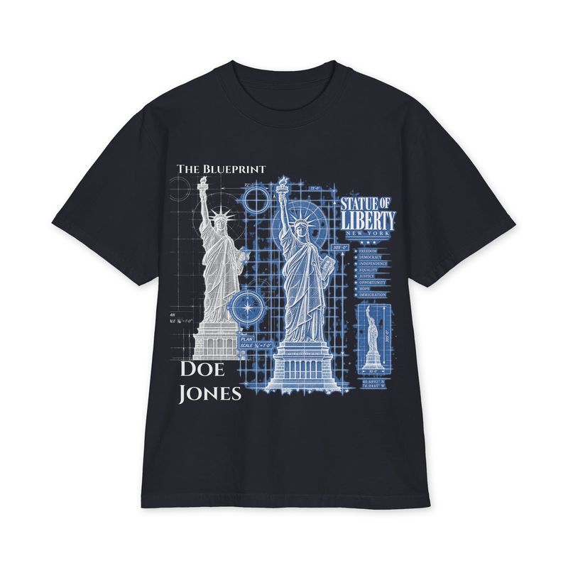 Doe Jones Liberty BluePrint heavyweight short sleeve