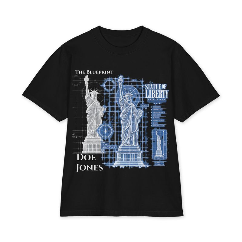 Doe Jones Liberty BluePrint heavyweight short sleeve