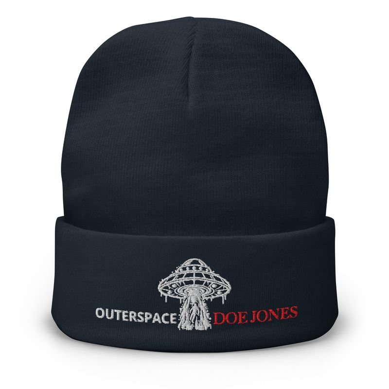 Doe Jones Outer Space Fly Embroidered Beanie