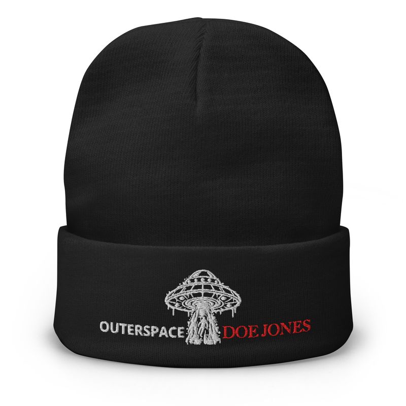 Doe Jones Outer Space Fly Embroidered Beanie