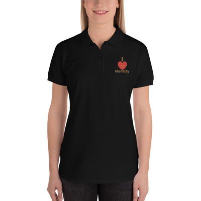 I Love my Identity Embroidered Women's Polo Shirt