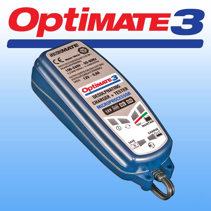 Optimate 3 Battery Charger 12 Volt Car / Van / Motorcycle 5425006141222