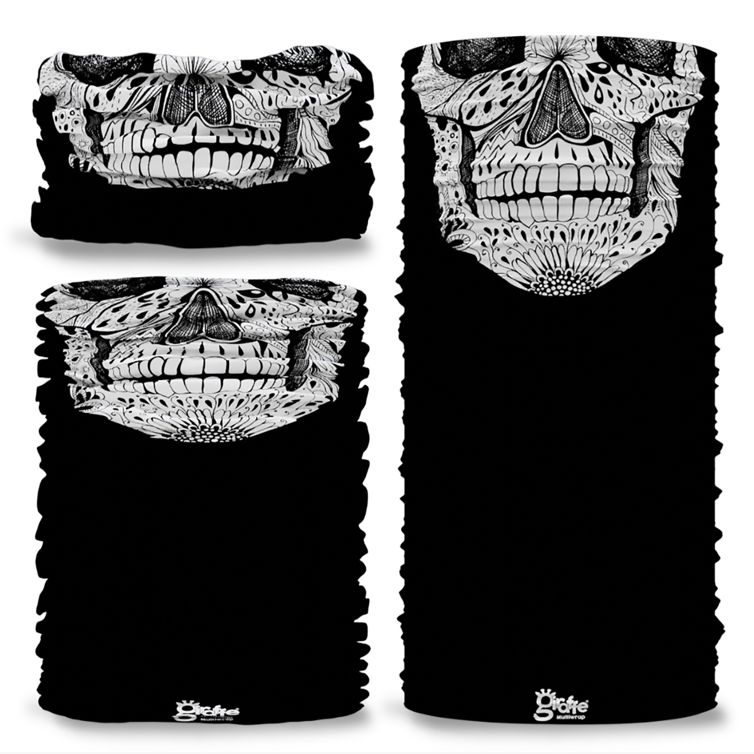 Giraffe REPREVE Full Skull Face Mask Buff